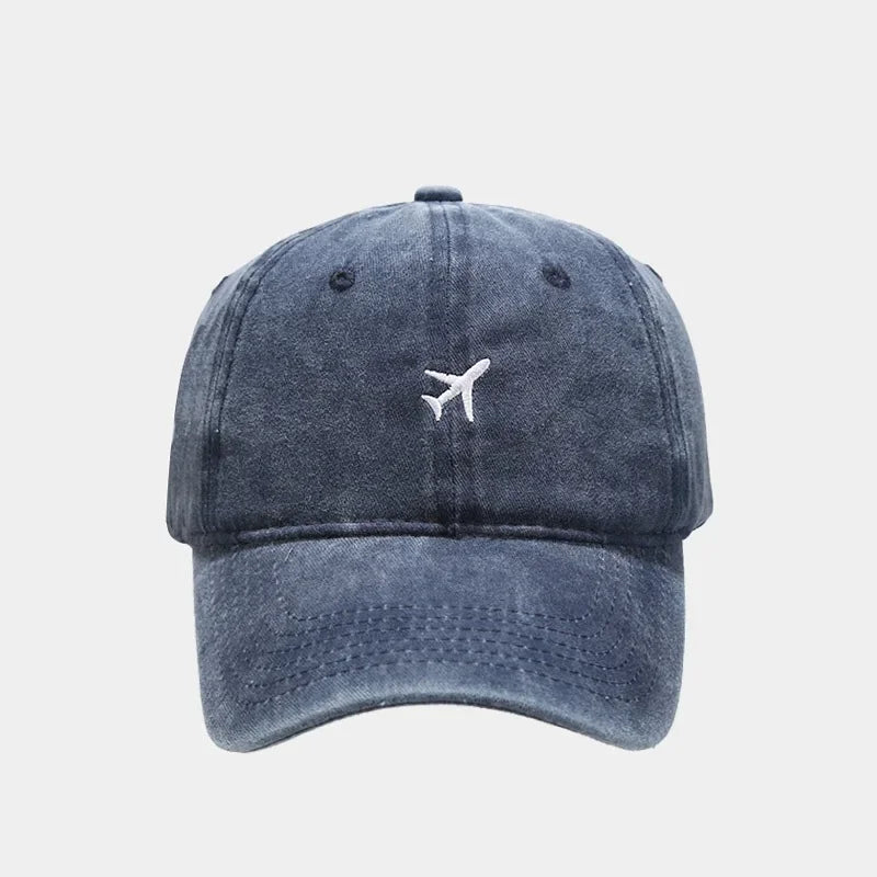 Airplane Embroidery Cap