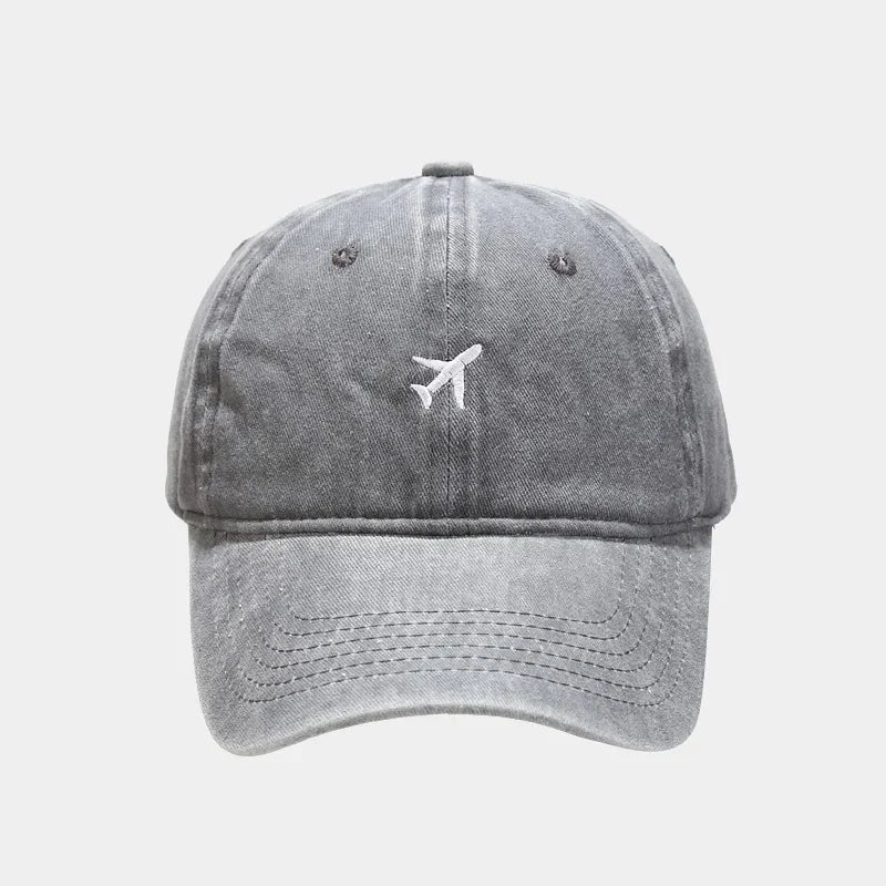 Airplane Embroidery Cap