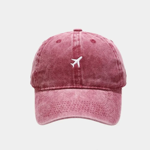 Airplane Embroidery Cap