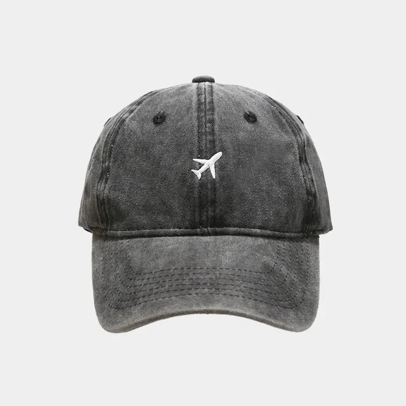 Airplane Embroidery Cap